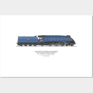 Sir Nigel Gresley Post War Speed Record 112 MPH (Color) Posters and Art